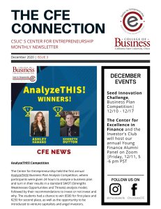 December 2020 CFE Newsletter