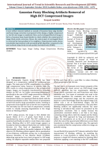 Gaussian Fuzzy Blocking Artifacts Removal of High DCT Compressed Images