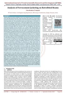 Analysis of Ferrocement Jacketing on Retrofitted Beams