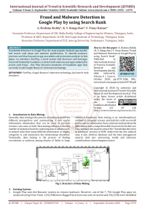 Fraud and Malware Detection in Google Play by using Search Rank