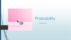 Y7 - Probability - introduction