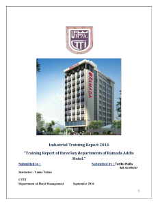 Industrial Training Report 2016