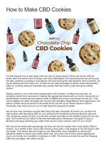 How to Make CBD Cookies
