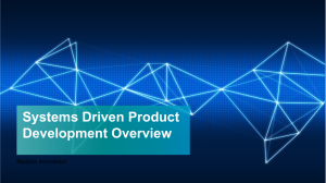 Systems Driven Product Development Overview