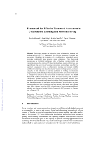 Teamwork Assessment in Collaborative Learning