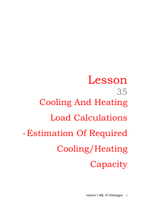 cooling load india