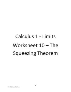 The Squeezing Theorem