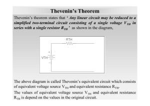 Thevenin's and Norton's Theorem