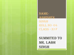 Name-Abhishek Singh