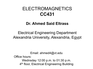 electromagnetics intro