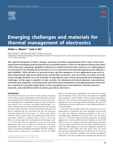 Thermal Management Materials for Electronics: A Review