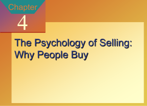 Chapter4-PsychologyinSelling