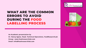 Common Mistakes in Food Labelling  Process - FoodResearchlab