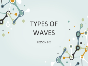SCIENCE-WEEK2 LESSON(TYPES OF WAVES)