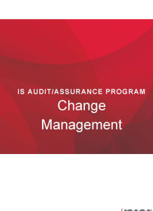 ISACA Change Management Audit Program Final