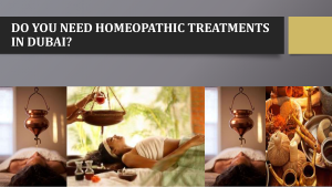 Do You Need Homeopathic Treatments In Dubai