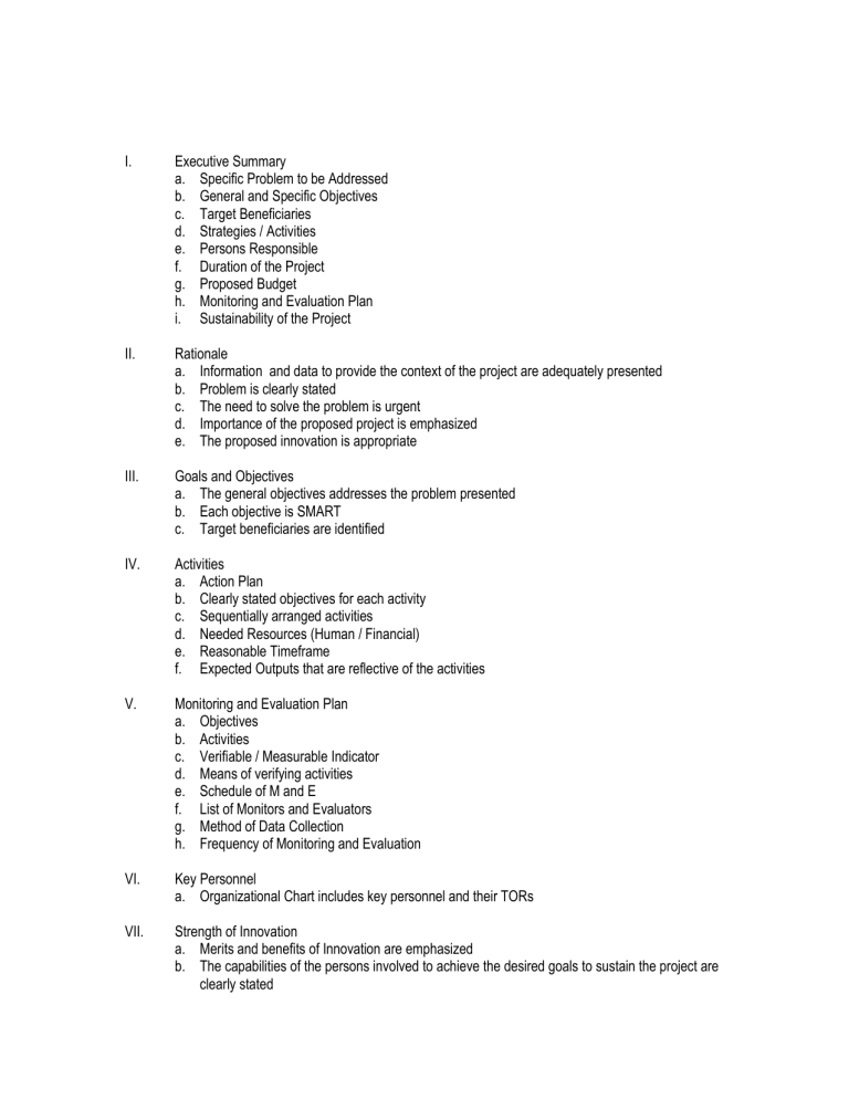 Curriculum Innovation Format