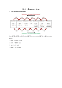 Unit of conversion