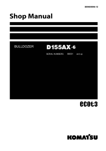 Komatsu D155AX-6 shop manual