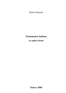 grammatica italiana semplificata