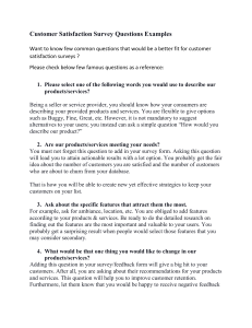 Customer satisfaction survey questions free examples guide