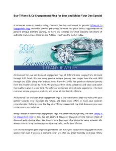 Buy Tiffany & Co Engagement Rings