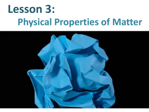 Physical-Properties of matter