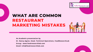 Common Mistakes in Restaurant Marketing - Foodresearchlab