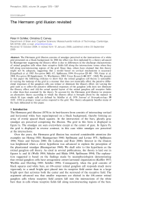 Hermann Grid Illusion: Retinal vs. Cortical Explanations