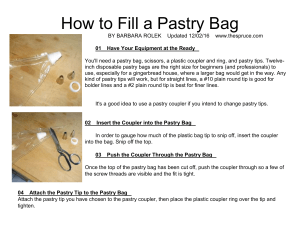 how to fill a pastry bag