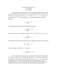 The Excel FFT Function v1.2