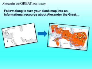 Alexander the Great Map