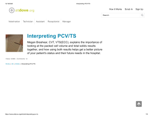 Interpreting PCV TS
