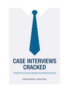 Case Interviews Cracked Case Interviews