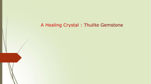 A Healing Crystal : Thulite Gemstone