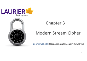 Modern Stream Cipher