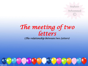 the relationship bet.letters-