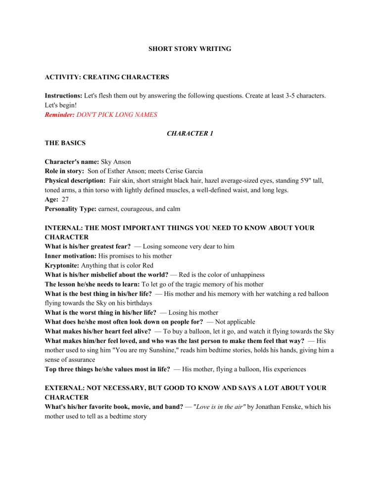 Character Profile