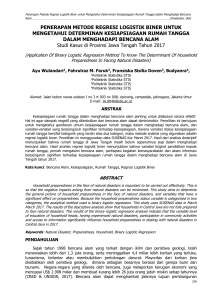 Penerapan Metode Regresi Logistik 