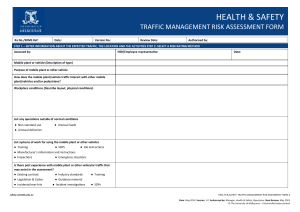 Traffic-management-risk-assessment-form