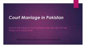 Procedure of Court Marriage in Pakistan in 2020 – Advocate Nazia 