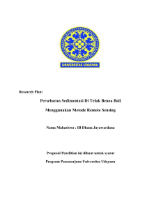 Research Plan Dhana Sedimentasi