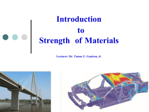 Intro to Strength of Materials