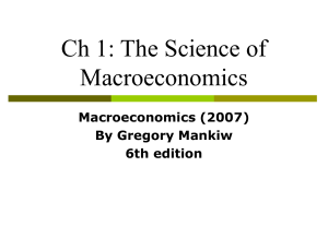 Chapter 1 the science of macro