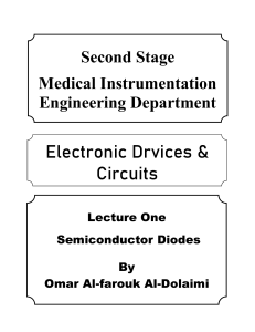 Semiconductor Diodes Lecture Notes