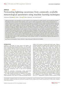 Lightning Nowcasting with Machine Learning