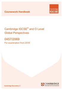 GP IGCSE coursework handbook