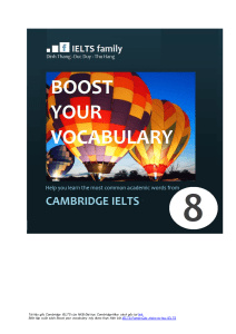 Boost Your Vocabulary: Cambridge IELTS 8