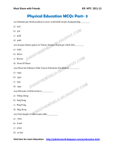 Physical Education MCQs Part 3