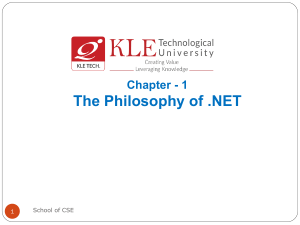 Philosophy of .NET